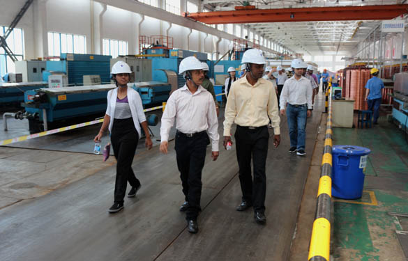 東盟國家標(biāo)準(zhǔn)化官員來上上電纜參觀考察