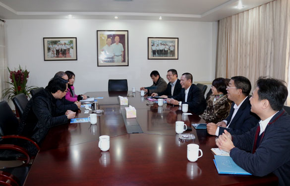 廣東省質(zhì)檢院院長胡南乾一行來上上集團(tuán)考察交流