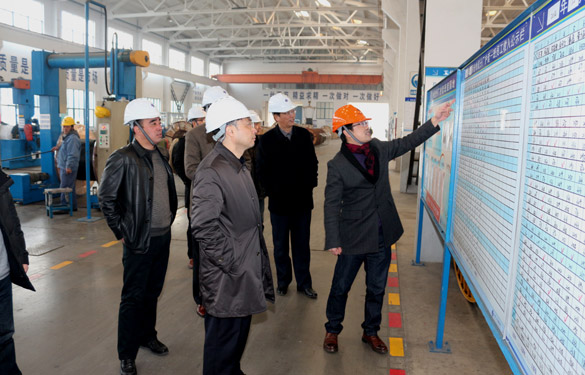 12月25日，廣德縣政府考察團(tuán)來江蘇上上電纜集團(tuán)考察