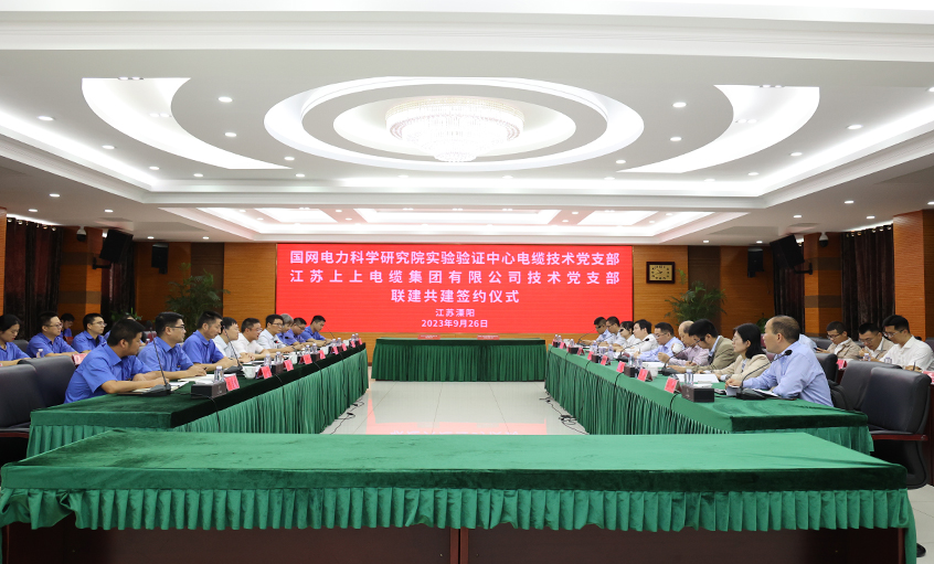 聯(lián)建共建聚合力 黨建引領促發(fā)展 ——國網(wǎng)電力科學研究院實驗驗證中心電纜技術黨支部與上上電纜技術黨支部共建簽約