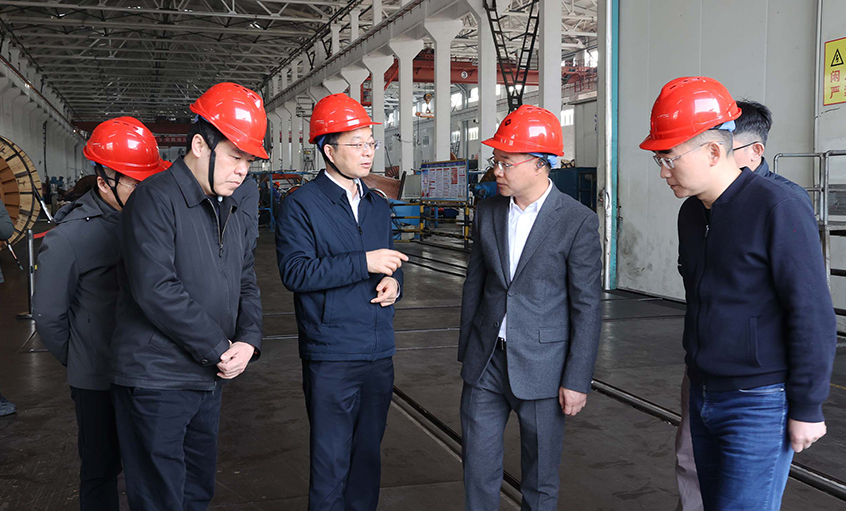 常州市委副書記、市長周偉一行走訪上上電纜